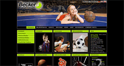 Desktop Screenshot of becker-sport.de