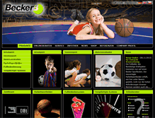 Tablet Screenshot of becker-sport.de